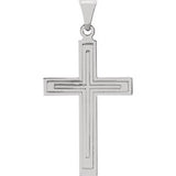 14K Yellow 18x12mm Cross Pendant