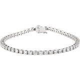 14K Yellow 3 1-2 CTW Diamond Line 7.25" Bracelet