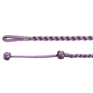 3mm Lilac Satin Twist Necklace