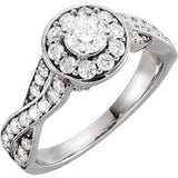 Twist-Style Engagement Ring or Band