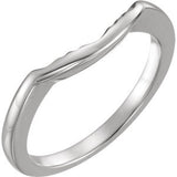 14K White 5.8mm Band