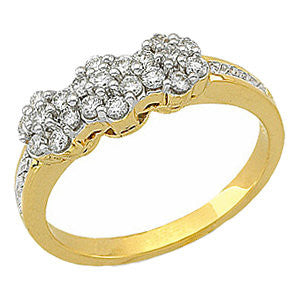 14K Yellow 1-2 CTW Diamond Anniversary Ring