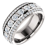 Platinum 1 3-4 CTW Diamond Eternity Band