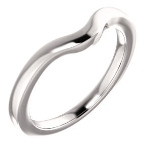 14K White Band for 5.8mm Round Ring