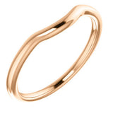 14K Rose Contour Band