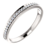 14K White 1/8 CTW Diamond Anniversary Band