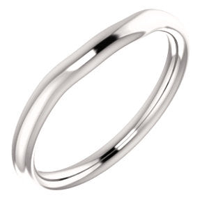 14K White Band for 5.2mm Round Ring