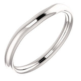 14K White Band for 5.2mm Round Ring