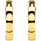 14K Yellow 11.5mm Hinged Hoop Earrings