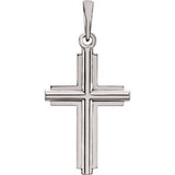 14K Yellow Cross Pendant