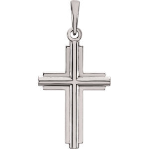 14K Yellow Cross Pendant