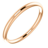 14K White Band