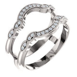 14K Rose 1-8 CTW Diamond Ring Guard