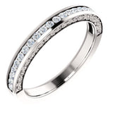 14K White 7/8 CTW Square Diamond Anniversary Band