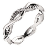 Platinum Eternity Band Mounting Size 7