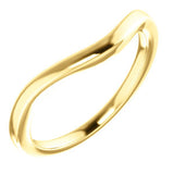 14K White Band for 8.8mm Round Ring