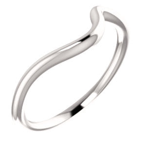 14K White Band for 5.2mm Round Ring