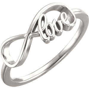 14K Yellow Love Infinity-Inspired Ring