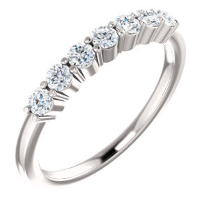 14K White 1-5 CTW Diamond Anniversary Band