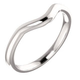 14K White Band for 5.8mm Round Ring