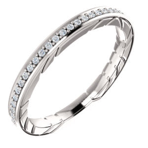 14K Rose 1/6CTW Diamond Anniversary Band