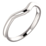 14K White Band for 5.8mm Round Ring