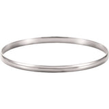 14K Yellow 2mm Half Round Bangle Bracelet