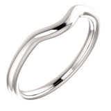 14K White Band for 5.2mm Round Ring