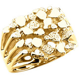 14K Yellow Men's Nugget Ring