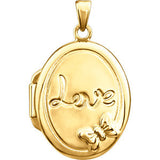 Sterling Silver Oval Love Locket