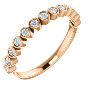 14K White 1/4 CTW Diamond Ring