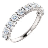 14K White 1-8 CTW Diamond Anniversary Band