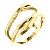 14K Rose Ring Guard