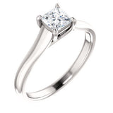 Platinum 1-2 CTW Diamond Princess Woven Engagement Ring