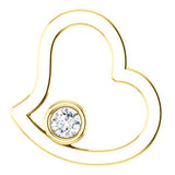 14K Yellow 1-10 CTW Diamond Pendant