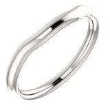 14K White Band for 5.2mm Round Ring