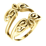 14K Rose Bridal Ring Guard