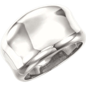 14K Rose Concave Ring