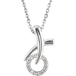 Diamond "XO" Necklace