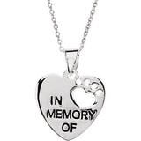 Heart U Back&trade; In Memory Necklace