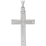 14K Yellow 18x12mm Cross Pendant