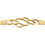 14K Yellow Bracelet Center