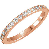 14K White 1-3 CTW Diamond Anniversary Band