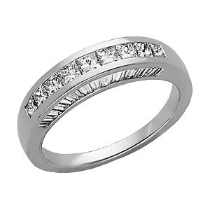 14K White 1 1-3 CTW Diamond Anniversary Band