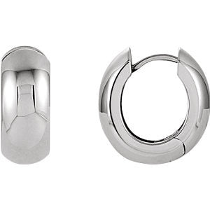 Sterling Silver 16.75mm Hinged Earrings