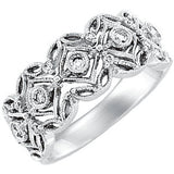 14K White 1-4 CTW Diamond Band