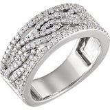 14K Yellow 3-4 CTW Diamond Anniversary Band