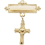 Cross Baptismal Brooch