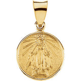 18K Yellow 13mm Miraculous Medal