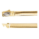 14K Yellow & White 4mm Two-Tone Reversible Omega 7" Chain